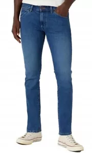 WRANGLER JEANS BRYSON IN COOL SHADE W14XYLZ88 DENIM SKINNY - Picture 1 of 4