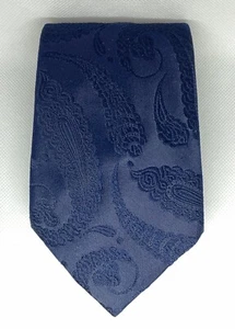 St Michael Mens Necktie Dark Blue Elegant Made in Britain - Picture 1 of 4