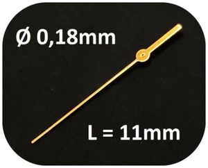 Segunderos ESTIMA 0,18 mm ORO L= 11,0 mm - 018 centro de segunda mano NUEVO DE LOTE ANTIGUO - SG2 - Imagen 1 de 7