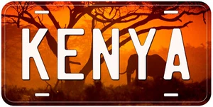 Kenia Aluminium Neuheit Autokennzeichen - Bild 1 von 3