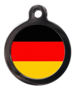 Pet ID tag German Flag Picture design Germany - Picture 1 of 2
