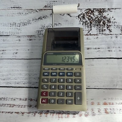 Casio Handheld Printing Calculator Hr-8L For Parts Does Not Feed! - Image 1 of 4