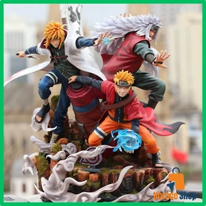 ✅ Naruto Uzumaki Jiraya Minato Hokage 41cm PVC GK Statue Collection Figure - Picture 1 of 9