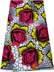 Attractive High Quality African Ankara Wax Print, 100% Cotton, Sell by 6 Yards - Picture 1 of 1