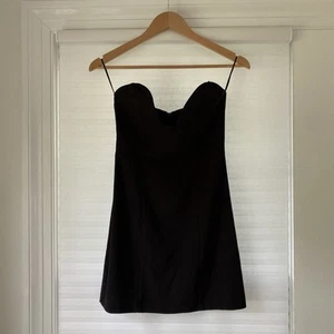 Mini Abito Zara Nero Cocktail Senza Spalline Taglia XS Bodycon Festa Formale Danza Città - Foto 1 di 10