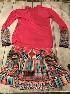 Lucky In Love Woman’s Around The Block Activewear Skort & LS Shirt Size Small - Picture 1 of 9