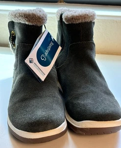 BARETRAPS Kalina Booties Damen 6,5 Waldgrün Wildleder Warm Kunstfell Gefüttert - Bild 1 von 11