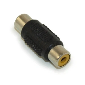 RCA Female-Female Coupler / Connector (Nickel Plated) Adapter - Picture 1 of 2
