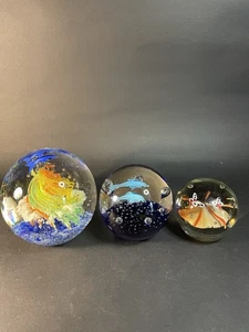 3 pisapapeles de vidrio artístico para acuario y mariposa - Imagen 1 de 24