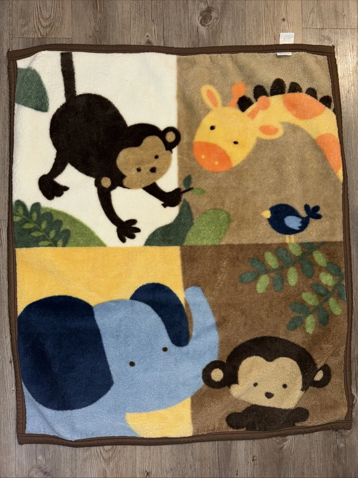 Manta bebé felpa Kidsline mono jirafa elefante gruesa cálida excelente cariñosa Foto 1 de 4