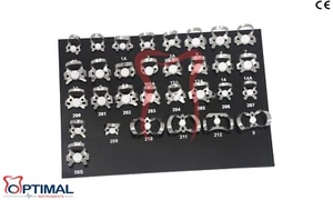 Endodontische Gummi Dam Klemme Dental Instrumente Endo mit schwarzem Tablett 31 Peaces - Bild 1 von 1