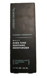 Urban Skin Rx Clear + Smooth Daily Even Tone Soothing Moisturizer 1.7 Oz 50mL - Picture 1 of 3