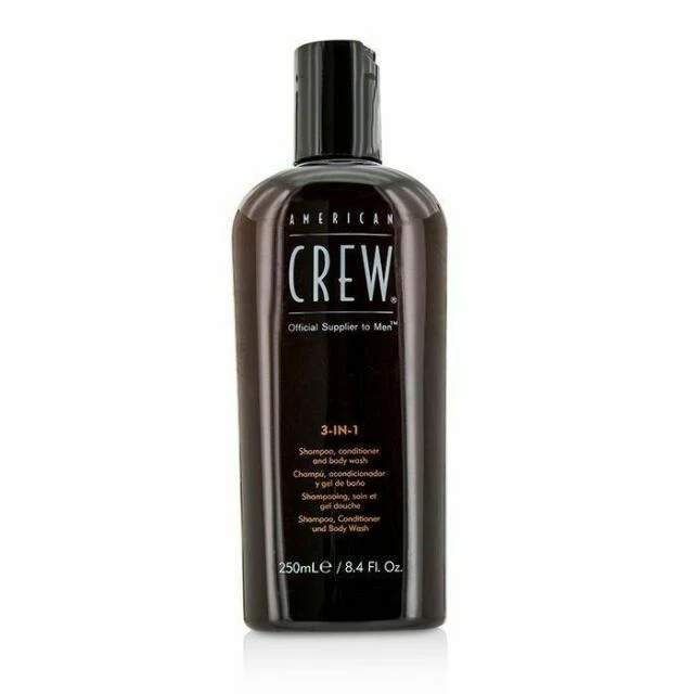 American Crew 3 in 1 Shampoo Conditioner and Body Wash 8.4 Oz