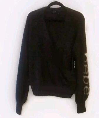 Bebe Women's Brown Fuzzy Long Sleeve Sweater Size: XL - Image 1 of 4