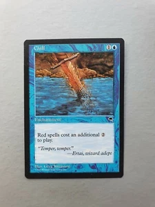 Chill, MTG Tempest (1997). Uncommon Blue Enchantment NM - Picture 1 of 2