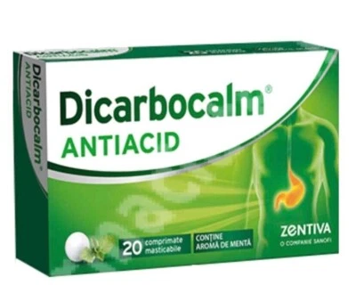 SANOFI Stomac Hiperacidity Stomac Pain Chewable Capsules Dicarbocalm 1 box - 30 caps