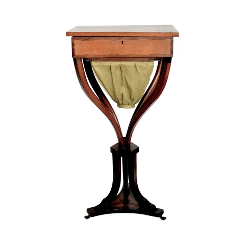 Antique Georgian Marquetry Inlay Work Table Cover