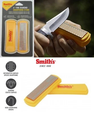 Smith's Sharpeners diamante 750 grão faca afiar pedra 50363 - Imagem 1 de 4