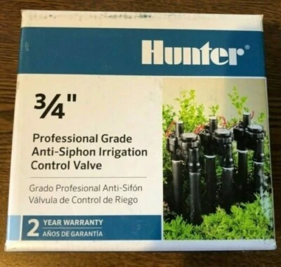 NEW Hunter  PGV-ASV 3/4” Professional Grade Anti-Siphon Irrigation Control Valve - Image 1 of 4