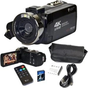Cámara de video digital GeniusTech de 42 MP con tarjeta SD de 32 GB, control remoto, estuche y cable USB - Imagen 1 de 8