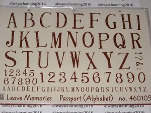 LEAVE MEMORIES - "PASS"- 460105 - ALPHA - GUMMISTEMPEL FÜR KARTEN & SAMMELALBUM - Bild 1 von 3