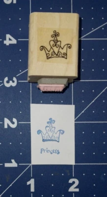 Stampin' Up! Corona real + sello de goma de montaje en madera de princesa de la palabra Foto 1 de 4