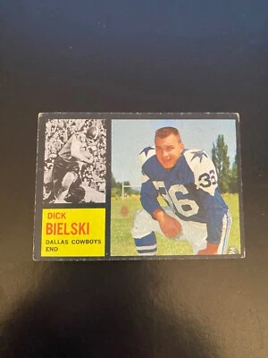 1962 TOPPS FOOTBALL #43 DICK BIELSKI!! (N) $1 SHIPPING!! - Image 1 of 2