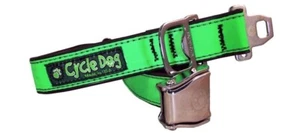 Cycle Dog Dog Puppy Collar Anti Bacterial No Stink Green Max Small to Large - Picture 1 of 5
