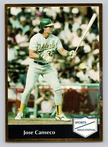 1991 Sports Educational Jose Canseco #13 Oakland Athletics - Bild 1 von 2