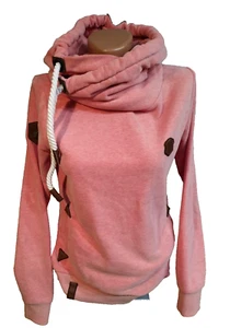 Naketano women's hoodie  size XS  coral pink  hooded - Picture 1 of 12