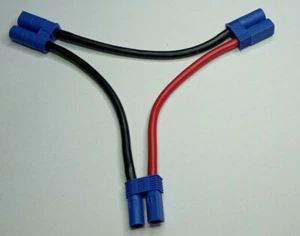 G-Force RC Power V-Kabel Seriell EC-5 10AWG Silikon Kabel 130mm - Picture 1 of 3