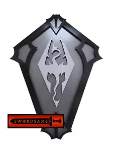 The Elder Scrolls V Skyrim Ganzmetall Drache Wandanzeige Dekor Doppelschichten 3D - Bild 1 von 2
