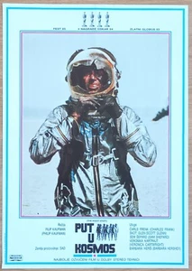 The Right Stuff ORIGINAL Yugoslavian '85 POSTER NF-104A Shepard crash unique art - Imagen 1 de 2