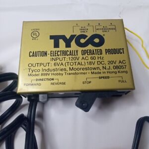 Tyco Model No. 899 V HO Vintage Hobby Train Transformer 18 V Output Power Pack