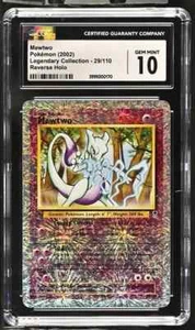 MEWTWO 2002 Legendary Collection - Reverse Holo #29/110 CGC 10 GEM MINT - Picture 1 of 2