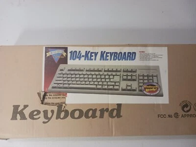  IBM PC-AT, PS/2 Compatable vintage keyboard LITE-ON model 3K-710W  NEW in Box - Image 1 of 4