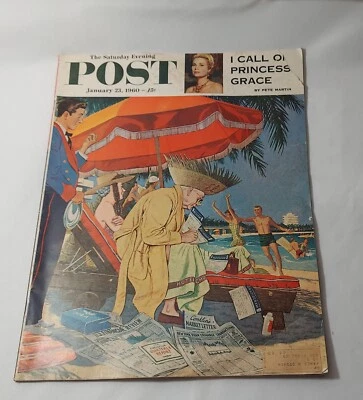 The Saturday Evening Post January 23 1960 Princess Grace Feature, Newsstand - Image 1 of 3