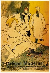 TOULOUSE LAUTREC POSTER L'Artisan Moderne 16X20 - Picture 1 of 1