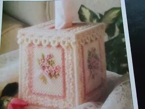 Eyelet Tissue Cover Plastic Canvas Pattern 1991 Boutique Style - Picture 1 of 3