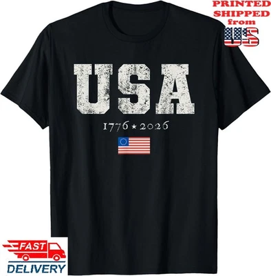 Camiseta Ross Flag American USA 250 Años Aniversario 1776 2026, Camiseta Unisex Foto 1 de 4