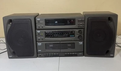 Vintage RCA RP 8530 A Stereo System AM/FM Radio  Dual Cassette CD 2 Spks RP8530 - Image 1 of 4