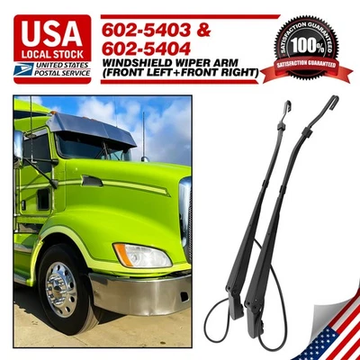Windshield Wiper Arms FITS FOR Kenworth T600 T660 T800 R23102912 R23102913 Pair - Image 1 of 4