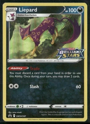 SWSH: Sword & Shield Promo Cards #SWSH187 Liepard - Image 1 of 2