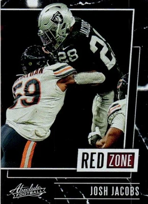 2020 Panini Absolute #RZ-JJ Josh Jacobs Red Zone - Image 1 of 2