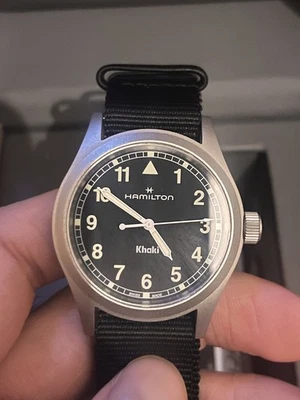 #IMPRESIONANTE# Juego completo en caja Hamilton caqui H69401430  Foto 1 de 3