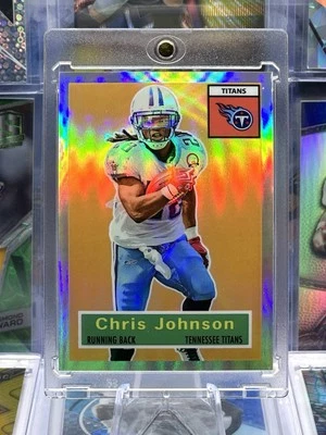 2010 eTopps Refractor Silver Prizm Numbered /749 Chris Johnson Tennessee Titans - Image 1 of 2