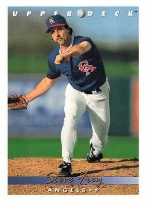 Steve Frey 1993 Upper Deck #750 California Angels Baseball - Image 1 of 2