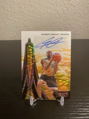 2024-25 Select In Flight Gilbert Arenas Auto FOTL Pulsar Orange /30 IFS-GIL - Image 1 of 2