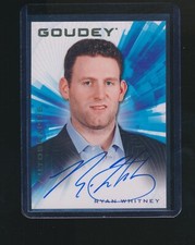 RYAN WHITNEY 2021 UPPER DECK GOODWIN CHAMPIONS GOUDEY AUTOGRAPHS AUTO