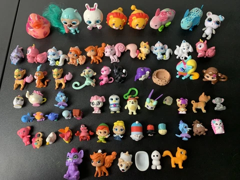 Lot of 64 Various Mini Figures Disney, Pets, My Little Pony, Shopkins, Etc. Toys Cover